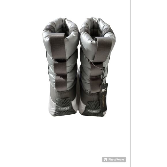 Sorel Puffy Mid Boots Women’s Gray Quilted Winter Snow Waterproof  Size 5.5  NEW - Picture 4 of 6